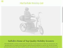 Tablet Screenshot of midsuffolkmobility.co.uk